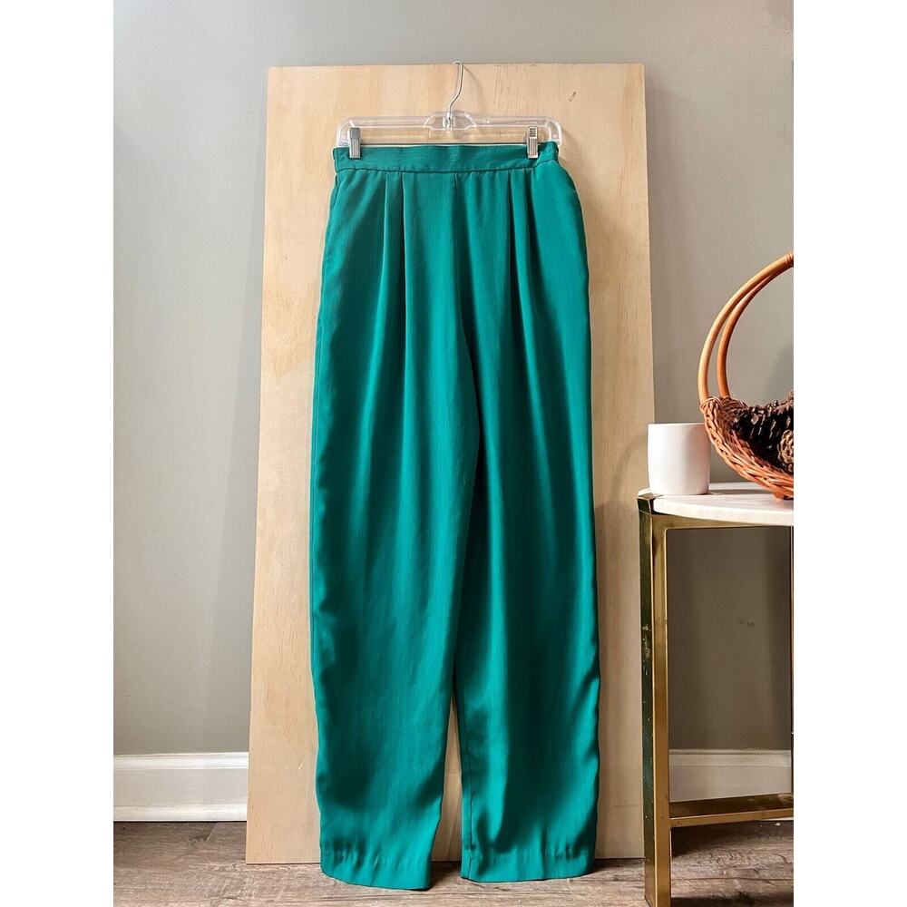Lindsey Scott Sport 80s 90s High Waisted Emerald City Pants with Pockets